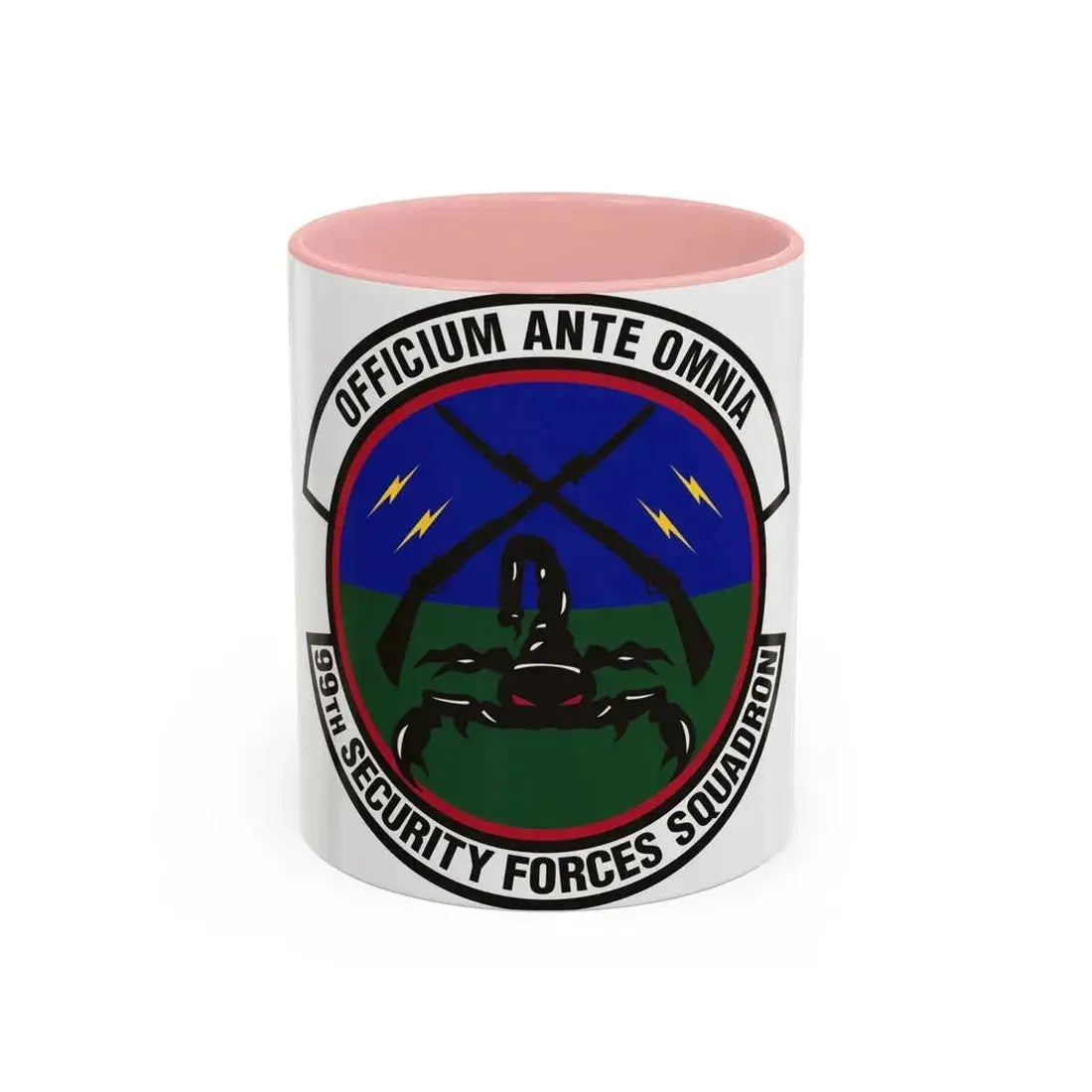 99th Security Forces Squadron (U.S. Air Force) Accent Coffee Mug 11oz Pink - Go Mug Yourself