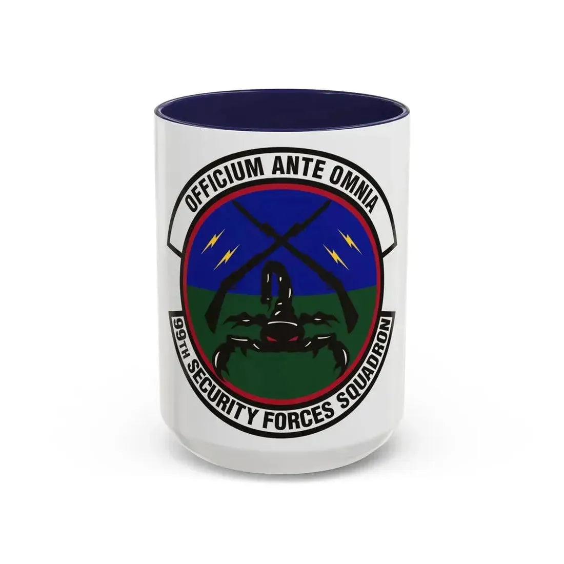 99th Security Forces Squadron (U.S. Air Force) Accent Coffee Mug 15oz Navy - Go Mug Yourself