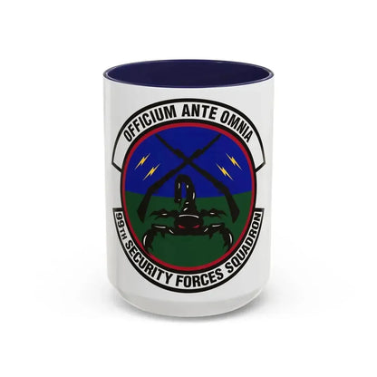 99th Security Forces Squadron (U.S. Air Force) Accent Coffee Mug 15oz Navy - Go Mug Yourself
