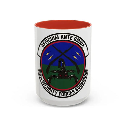 99th Security Forces Squadron (U.S. Air Force) Accent Coffee Mug 15oz Red - Go Mug Yourself