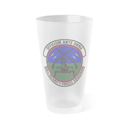 99th Security Forces Squadron (U.S. Air Force) Frosted Pint Glass 16oz 16oz Frosted - Go Mug Yourself