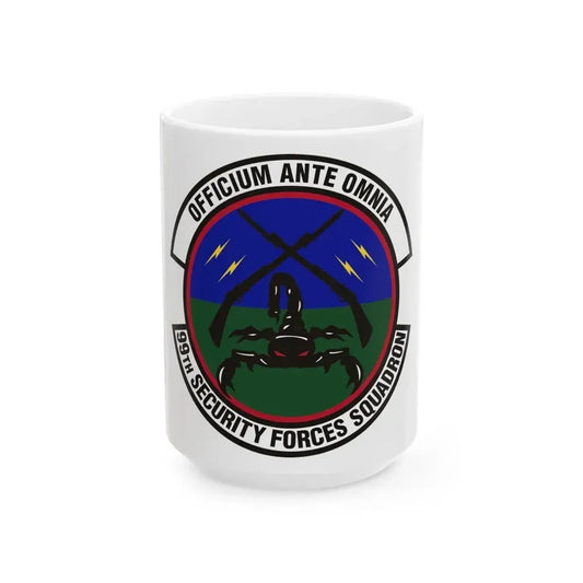 99th Security Forces Squadron (U.S. Air Force) White Coffee Mug 15oz - Go Mug Yourself
