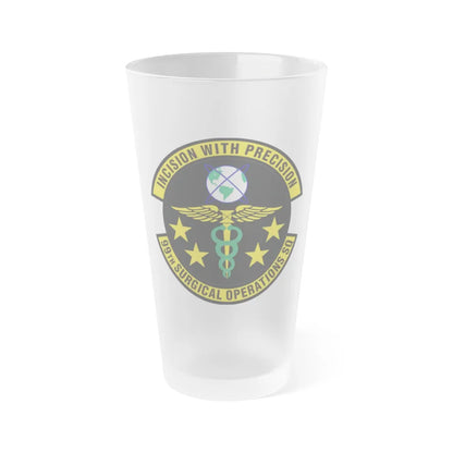 99th Surgical Operations Squadron (U.S. Air Force) Frosted Pint Glass 16oz-16oz-Frosted-Go Mug Yourself