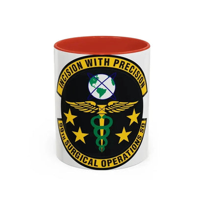 99th Surgical Operations Squadron (U.S. Air Force) Accent Coffee Mug 11oz Red - Go Mug Yourself