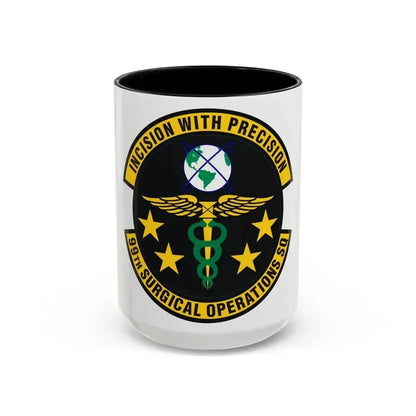 99th Surgical Operations Squadron (U.S. Air Force) Accent Coffee Mug 15oz Black - Go Mug Yourself