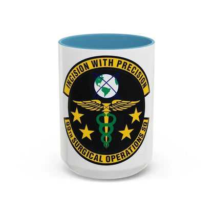 99th Surgical Operations Squadron (U.S. Air Force) Accent Coffee Mug 15oz Light Blue - Go Mug Yourself