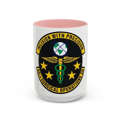 99th Surgical Operations Squadron (U.S. Air Force) Accent Coffee Mug 15oz Pink - Go Mug Yourself