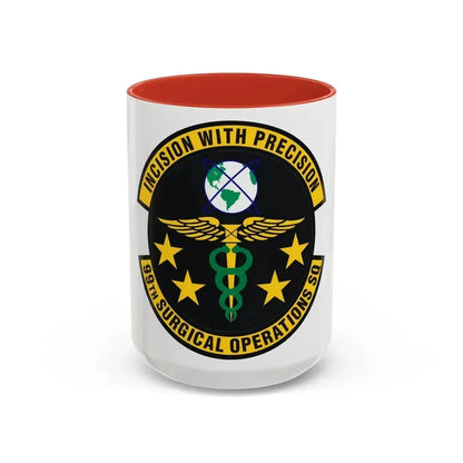 99th Surgical Operations Squadron (U.S. Air Force) Accent Coffee Mug 15oz Red - Go Mug Yourself