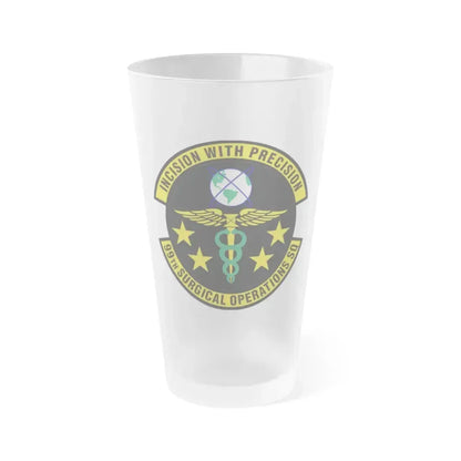 99th Surgical Operations Squadron (U.S. Air Force) Frosted Pint Glass 16oz 16oz Frosted - Go Mug Yourself