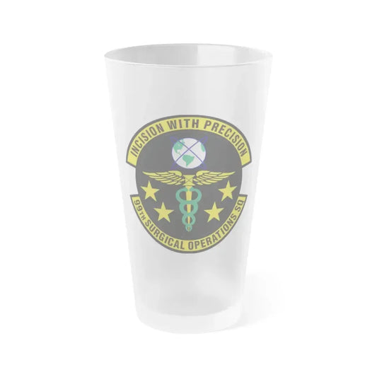 99th Surgical Operations Squadron (U.S. Air Force) Frosted Pint Glass 16oz 16oz Frosted - Go Mug Yourself