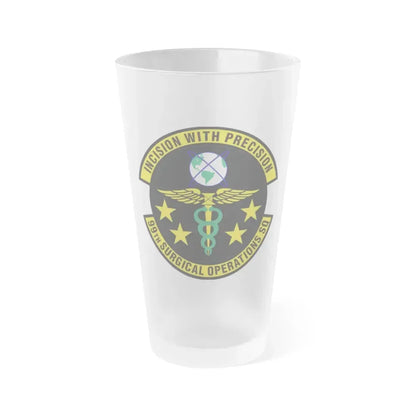 99th Surgical Operations Squadron (U.S. Air Force) Frosted Pint Glass 16oz 16oz Frosted - Go Mug Yourself