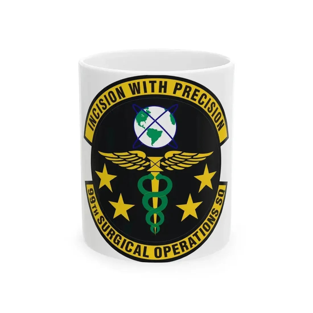 99th Surgical Operations Squadron (U.S. Air Force) White Coffee Mug 11oz - Go Mug Yourself