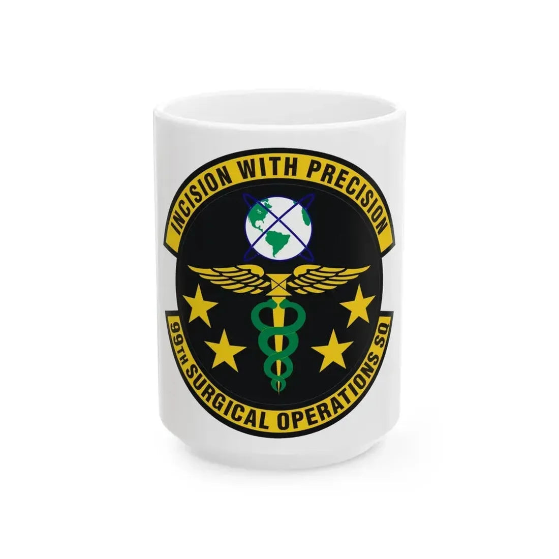 99th Surgical Operations Squadron (U.S. Air Force) White Coffee Mug 15oz - Go Mug Yourself