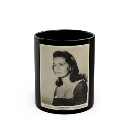 Janette Scott #65 (Vintage Female Icon) Black Coffee Mug-11oz-Go Mug Yourself