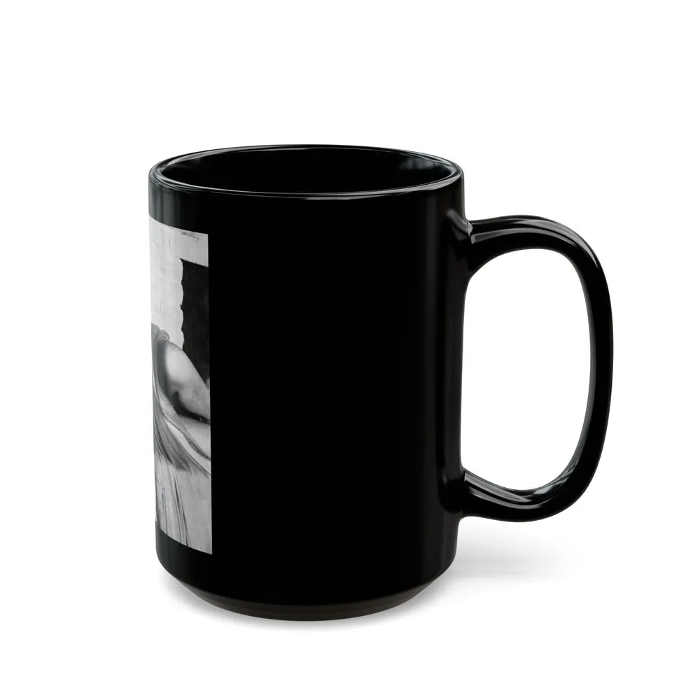 Dawn Richard #17 - See through top (Vintage Female Icon) Black Coffee Mug-Go Mug Yourself