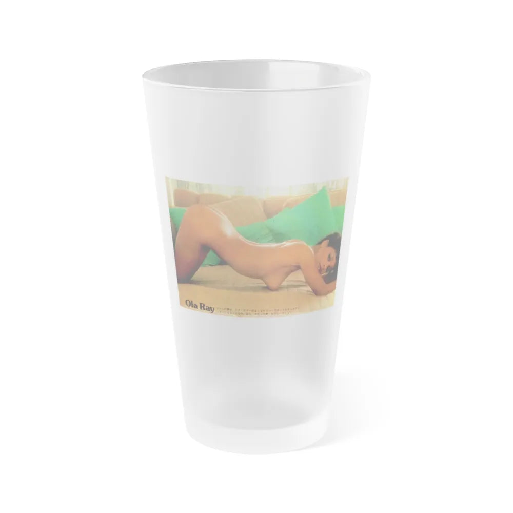 Ola Ray #101 (Vintage Female Icon) Frosted Pint 16oz-16oz-Frosted-Go Mug Yourself