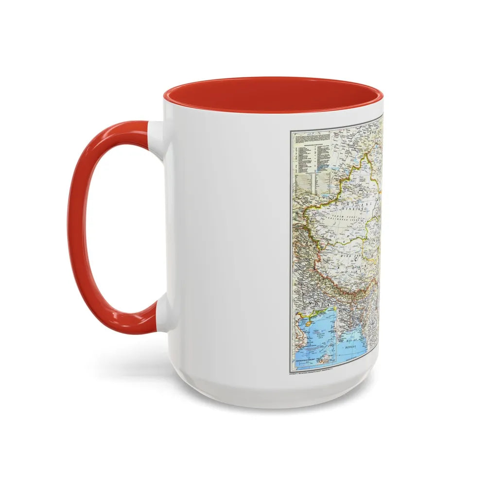 China 1 (1991) (Map) Accent Coffee Mug-Go Mug Yourself