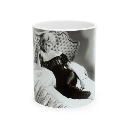 Kim Novak #194 (Vintage Female Icon) White Coffee Mug-11oz-Go Mug Yourself