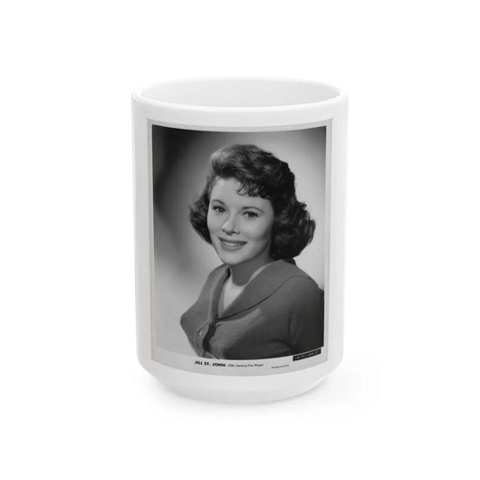 Jill St. John #213 (Vintage Female Icon) White Coffee Mug-15oz-Go Mug Yourself