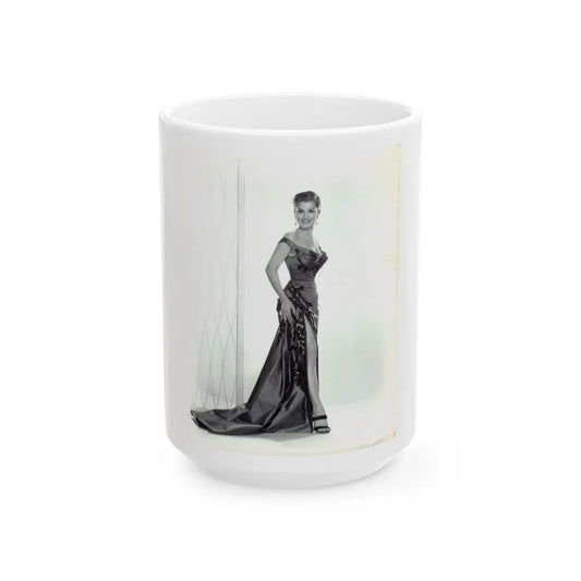 Debra Paget #140 (Vintage Female Icon) White Coffee Mug-15oz-Go Mug Yourself