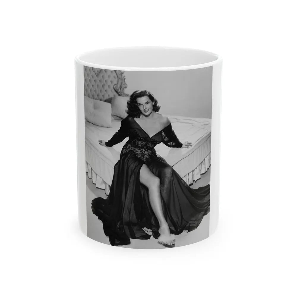 Jane Russell #157 (Vintage Female Icon) White Coffee Mug-11oz-Go Mug Yourself