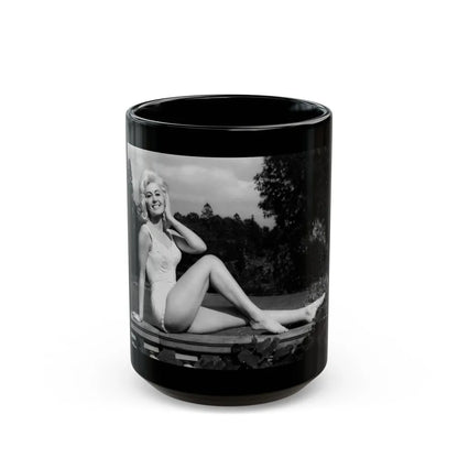 Janette Scott #10 (Vintage Female Icon) Black Coffee Mug-15oz-Go Mug Yourself