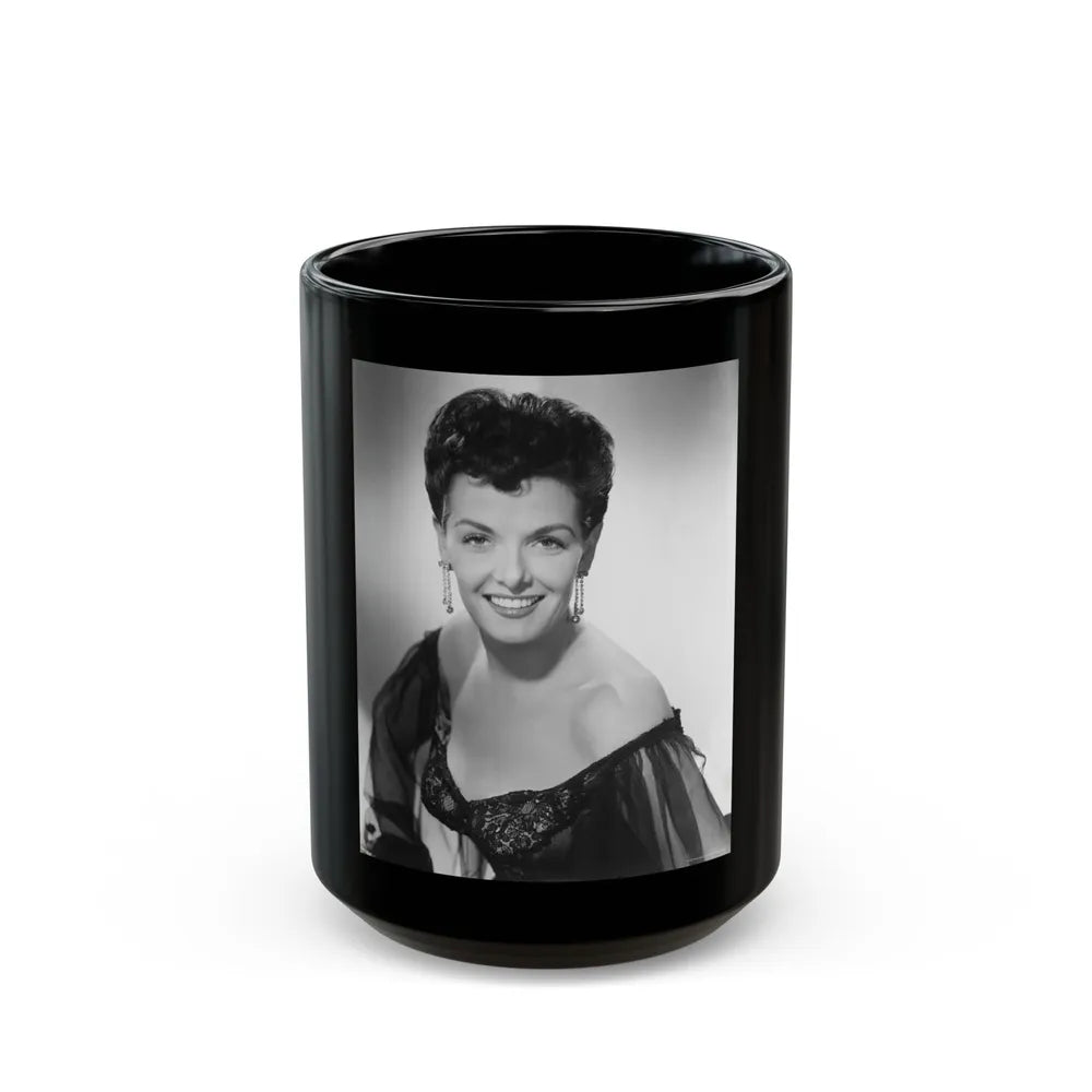 Jane Russell #110 (Vintage Female Icon) Black Coffee Mug-15oz-Go Mug Yourself