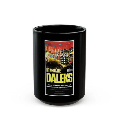 DR. WHO & THE DALEKS 1965 Movie Poster - Black Coffee Mug-15oz-Go Mug Yourself