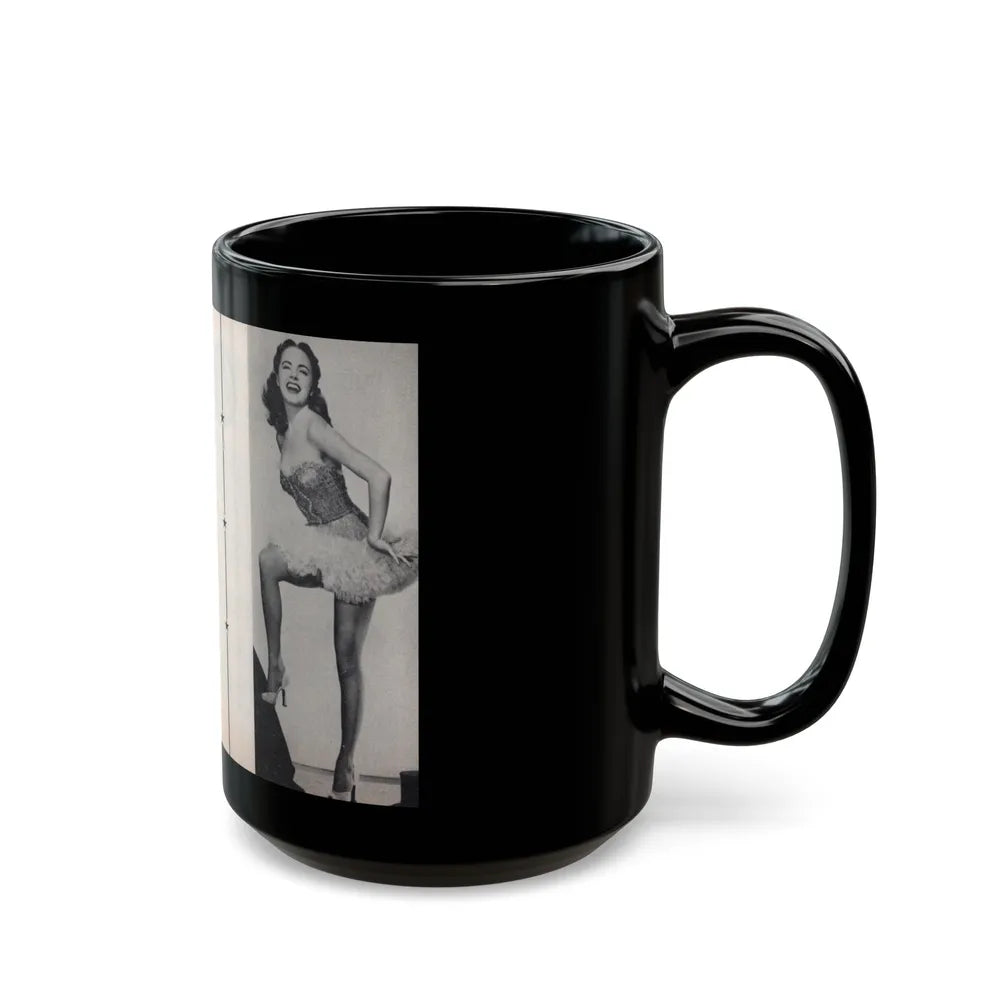 Terry Moore #465 - 66 PHOTOGRAPHS OF Terry MOORE U.K. Pocket Mag. Pages 60 & 61 (Vintage Female Icon) Black Coffee Mug-Go Mug Yourself