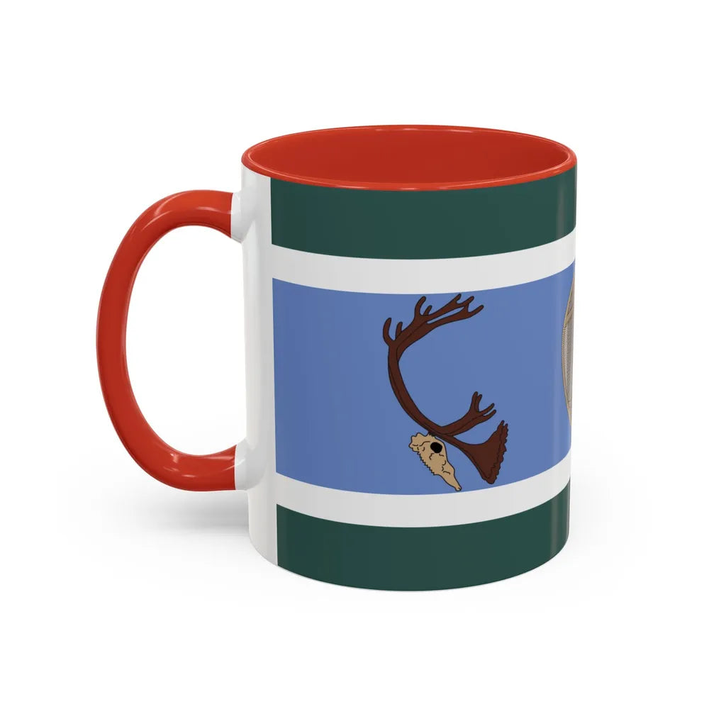 Innu Nation Flag - Accent Coffee Mug-Go Mug Yourself