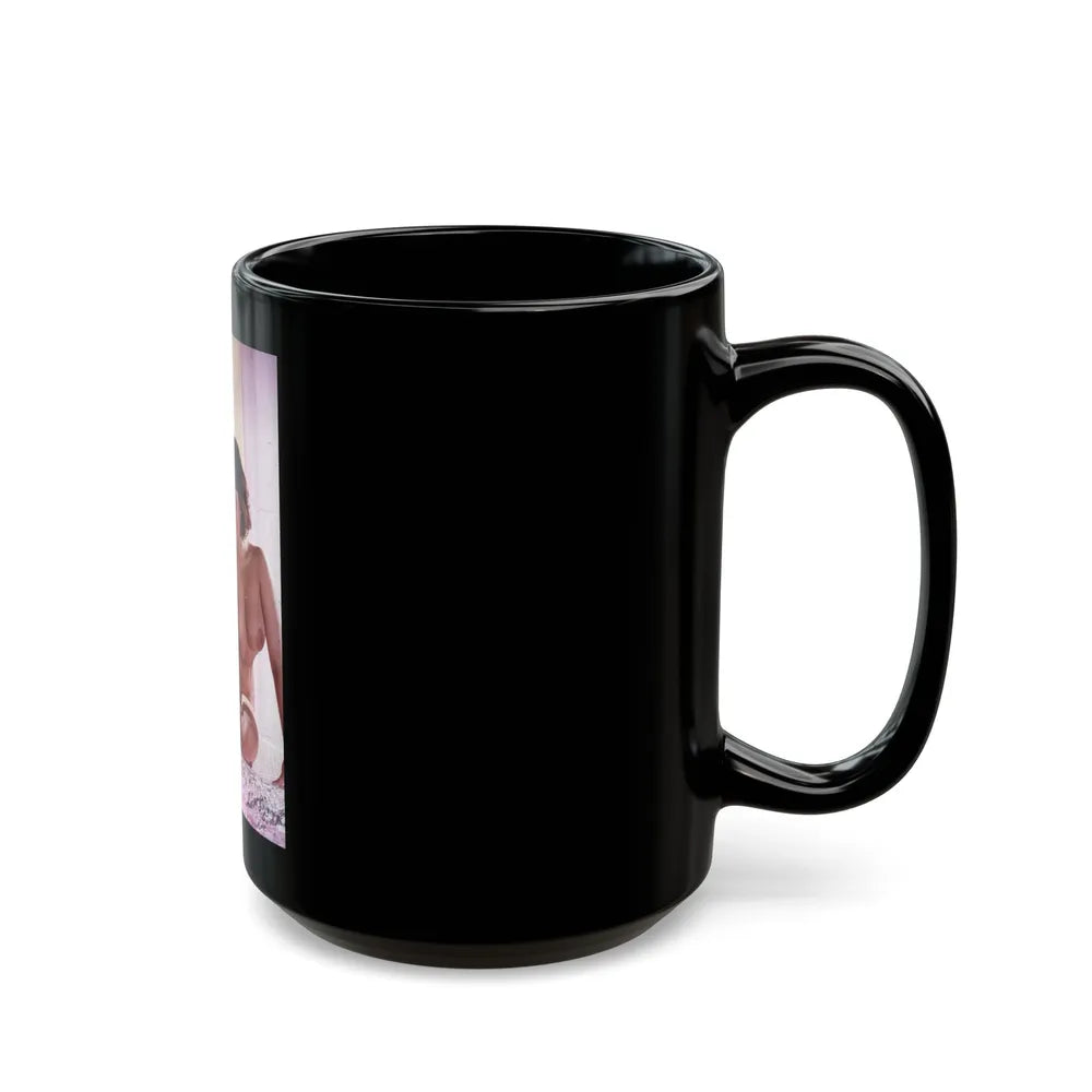 June Palmer #211 - Topless (Vintage Female Icon) Black Coffee Mug-Go Mug Yourself