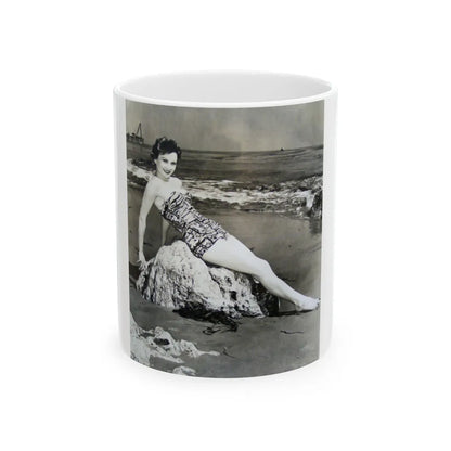 Carol Ohmart #09 (Vintage Female Icon) White Coffee Mug-11oz-Go Mug Yourself