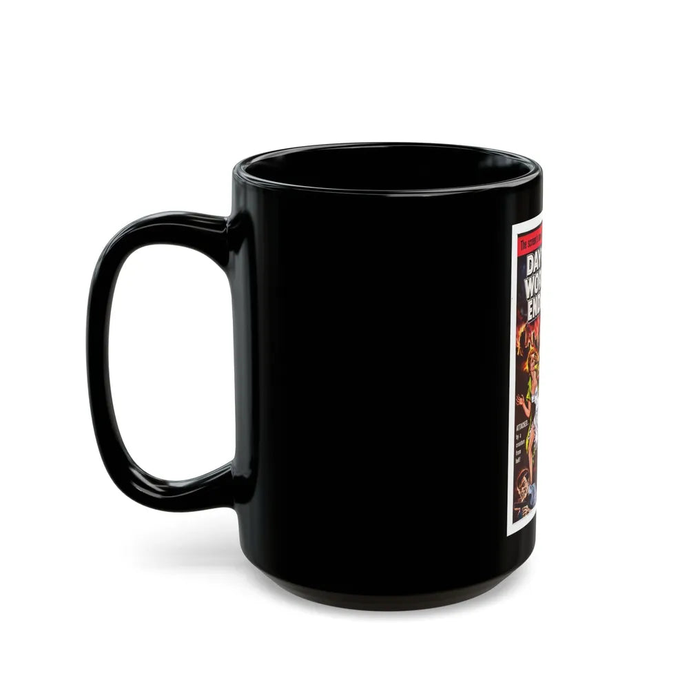 DAY THE WORLD ENDED 1955 Movie Poster - Black Coffee Mug-Go Mug Yourself