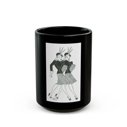 Ensemble harmony (2), 1941 - Black Coffee Mug-15oz-Go Mug Yourself