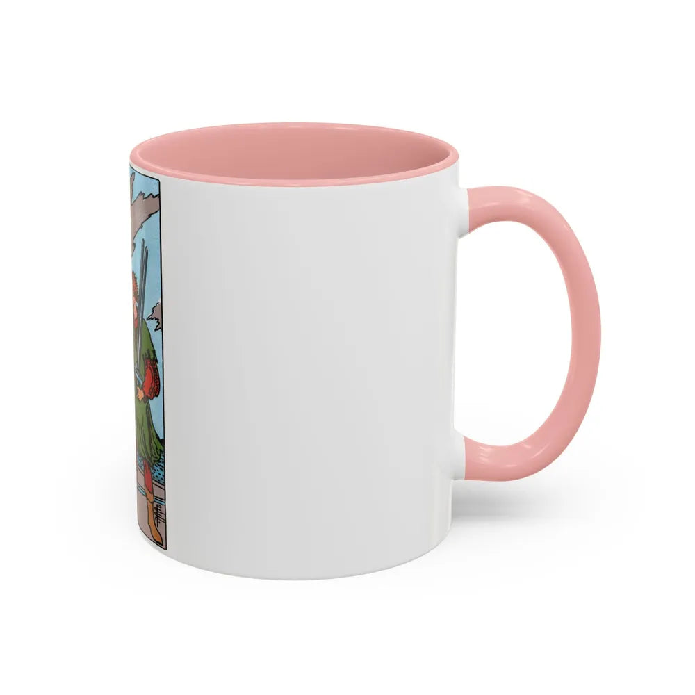 The 5 of Swords (Tarot Card) Accent Coffee Mug-Go Mug Yourself