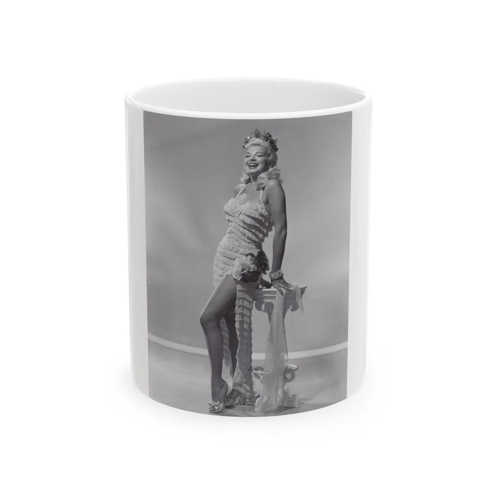 Barbara Nichols #191 (Vintage Female Icon) White Coffee Mug-11oz-Go Mug Yourself