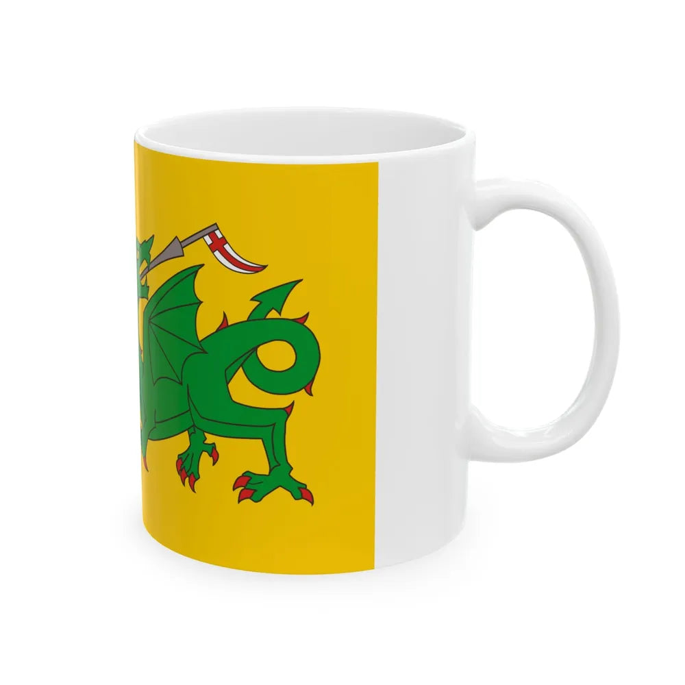 Flag of Evenley UK - White Coffee Mug-Go Mug Yourself