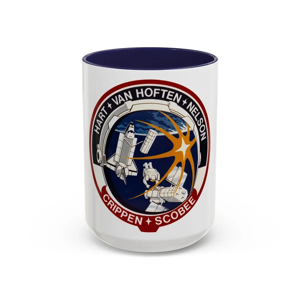 STS 41 C (NASA) Accent Coffee Mug-15oz-Navy-Go Mug Yourself