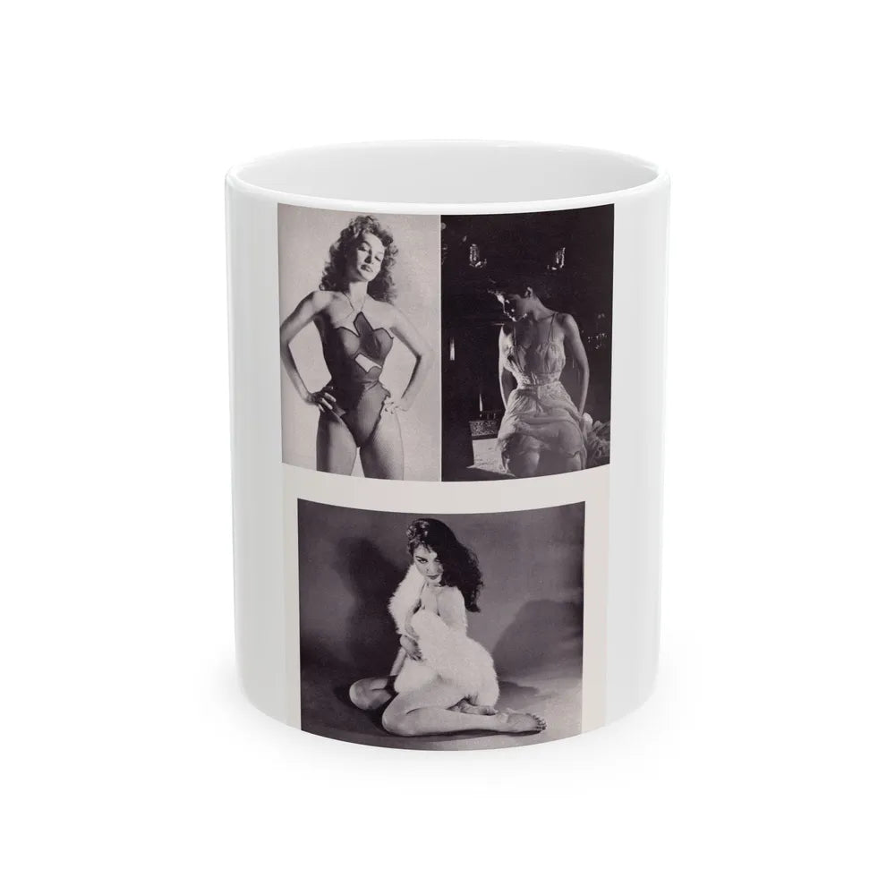 Julie Newmar #346 (Vintage Female Icon) White Coffee Mug-11oz-Go Mug Yourself