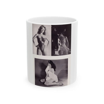 Julie Newmar #346 (Vintage Female Icon) White Coffee Mug-11oz-Go Mug Yourself