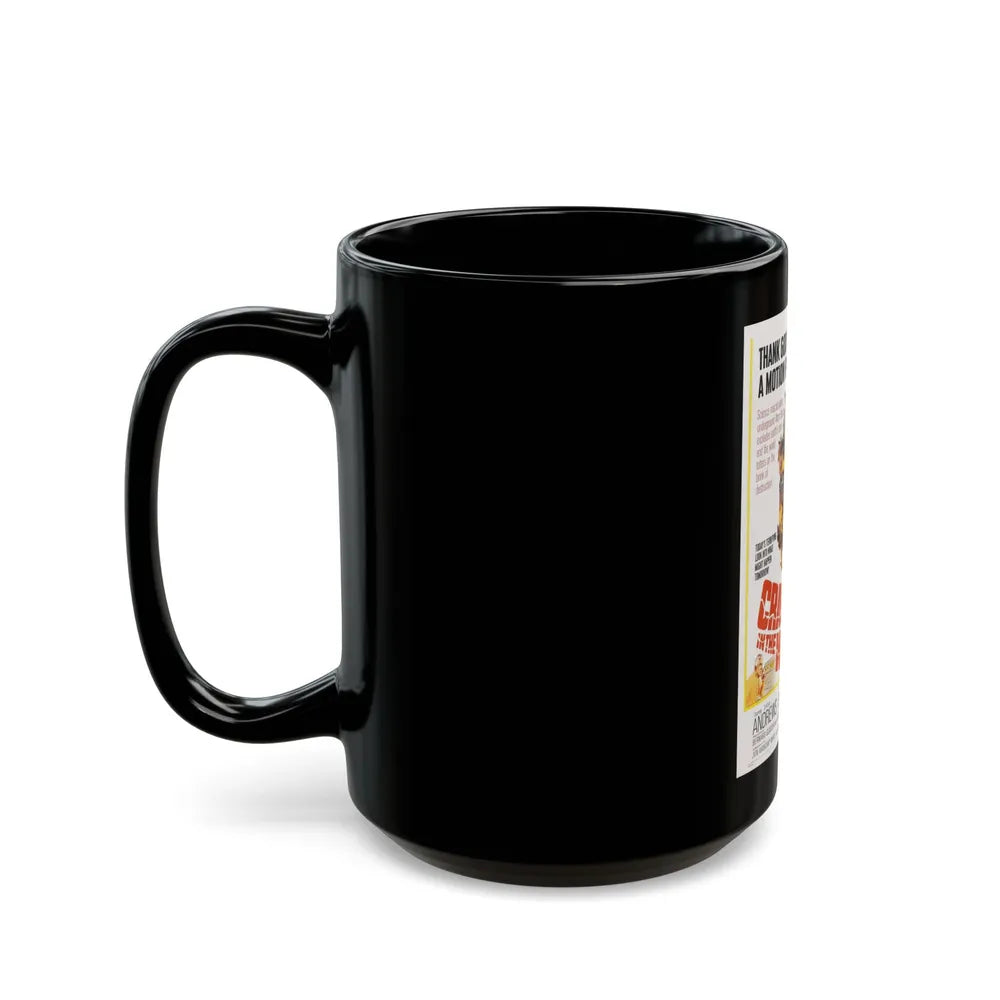 CRACK IN THE WORLD 1960 Movie Poster - Black Coffee Mug-Go Mug Yourself