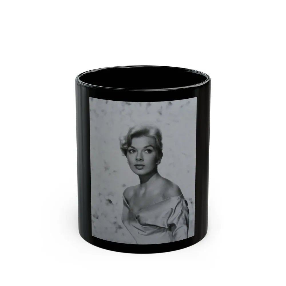 Leslie Parrish #229 (Vintage Female Icon) Black Coffee Mug-11oz-Go Mug Yourself