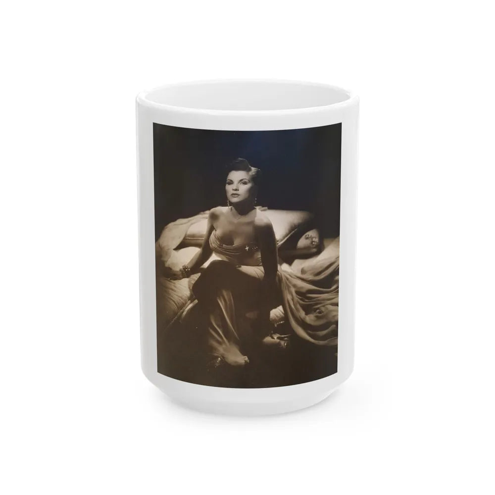 Debra Paget #644 (Vintage Female Icon) White Coffee Mug-15oz-Go Mug Yourself