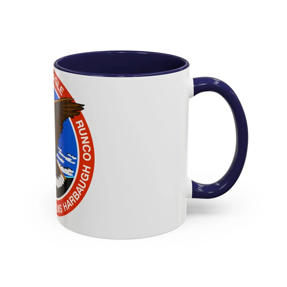 STS 54 (NASA) Accent Coffee Mug-Go Mug Yourself