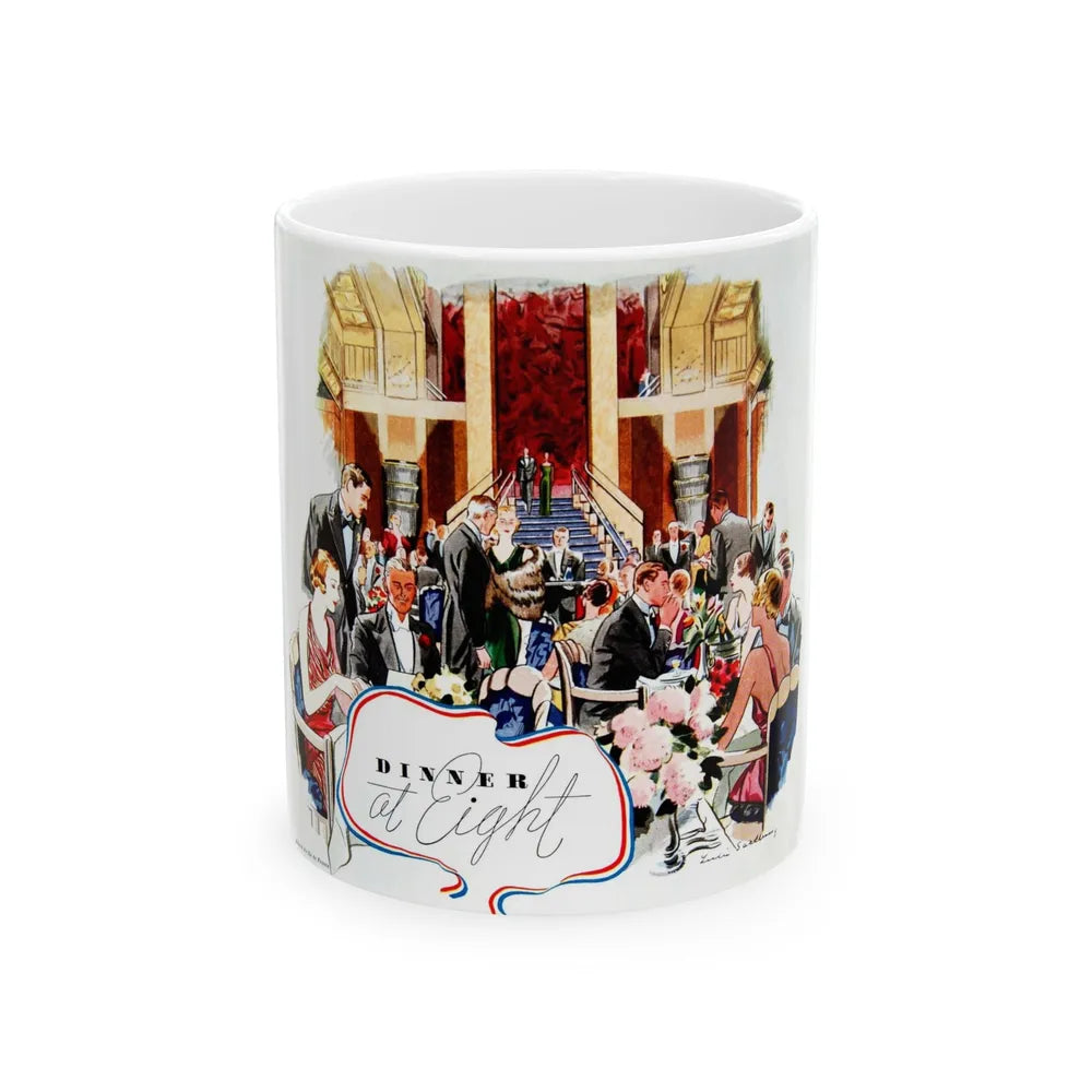 Dinner at Eight, Time Magazine, April 3, 1933 - White Coffee Mug-11oz-Go Mug Yourself