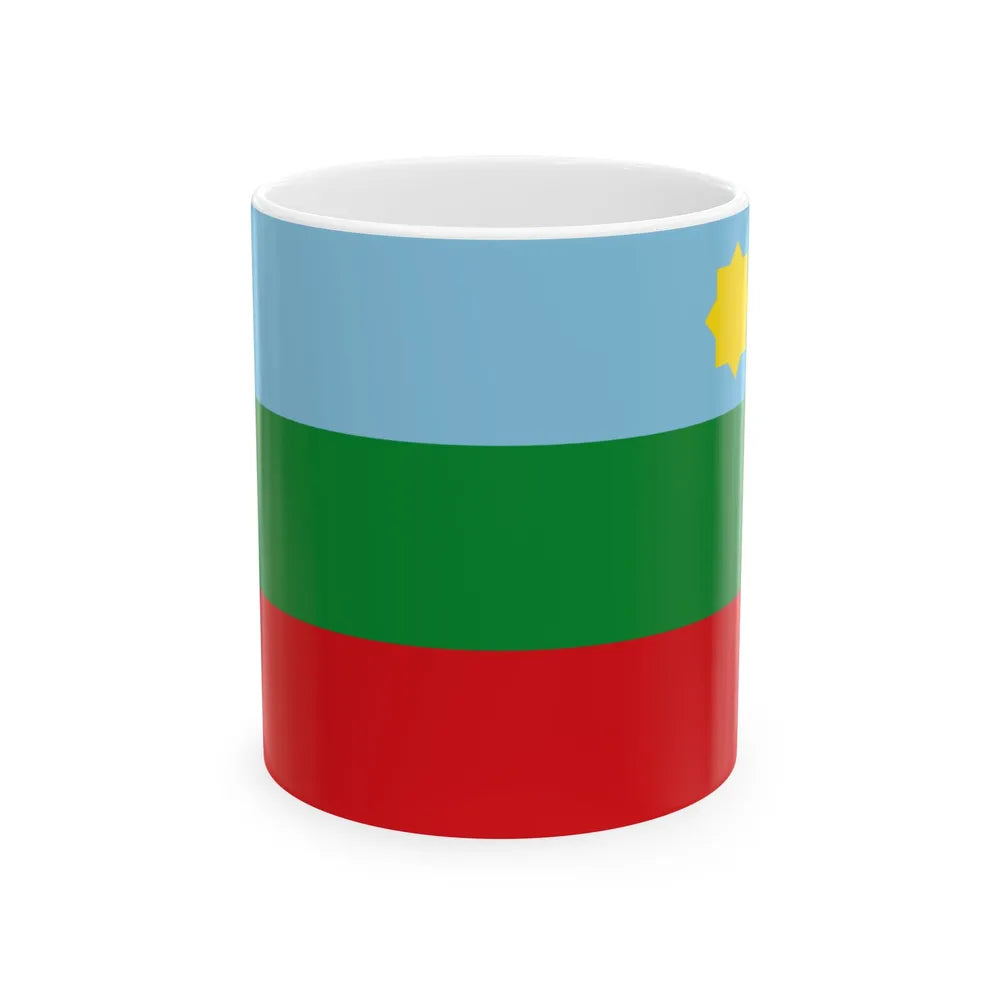 Flag of Chachapoyas capital of the Amazonas Region Peru - White Coffee Mug-11oz-Go Mug Yourself