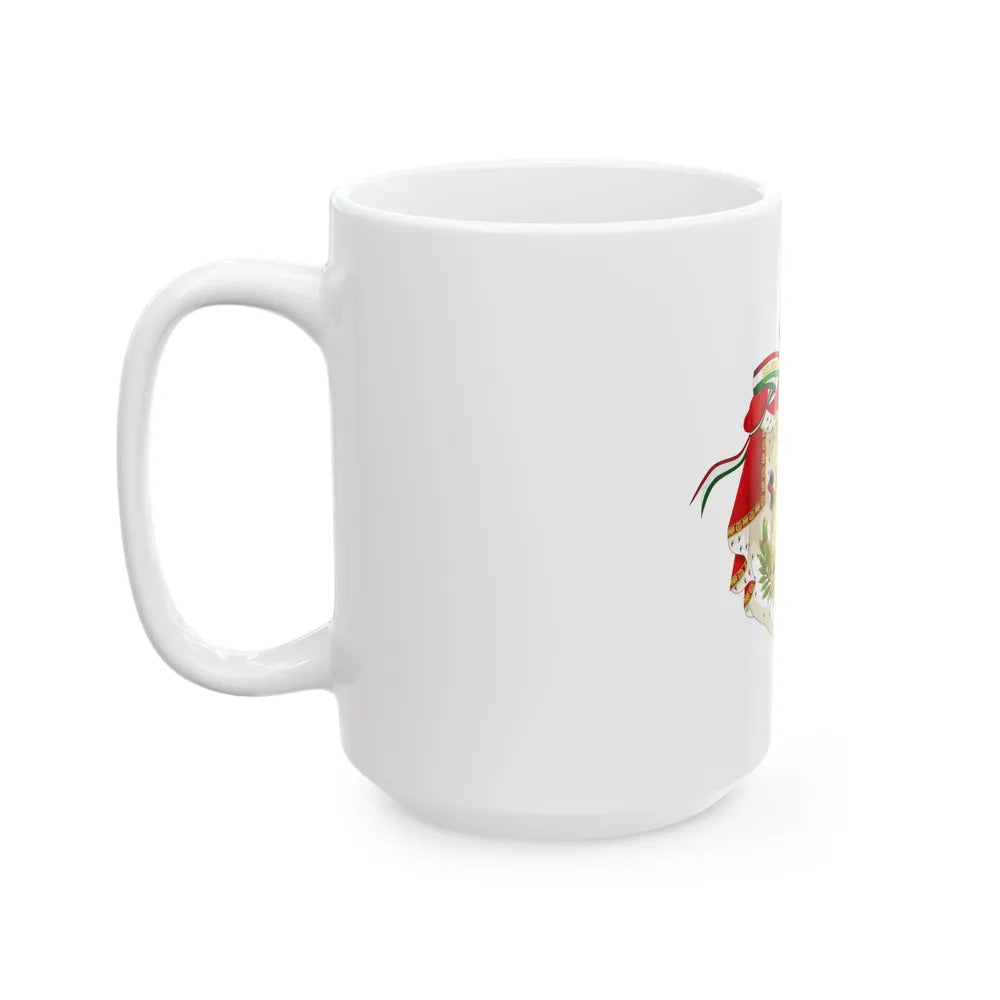 Coat of Arms of the First Mexican Empire - White Coffee Mug-Go Mug Yourself