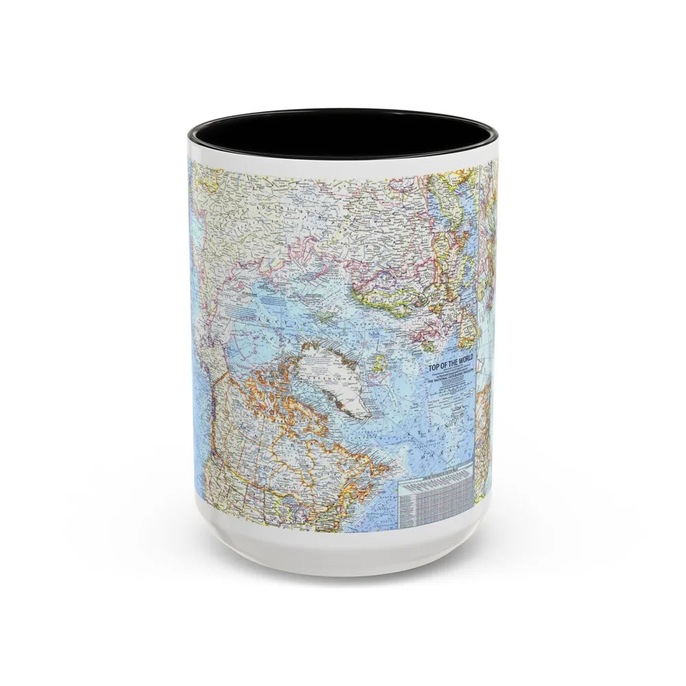 Top Of The World (1965) (Map) Accent Coffee Mug-15oz-Black-Go Mug Yourself