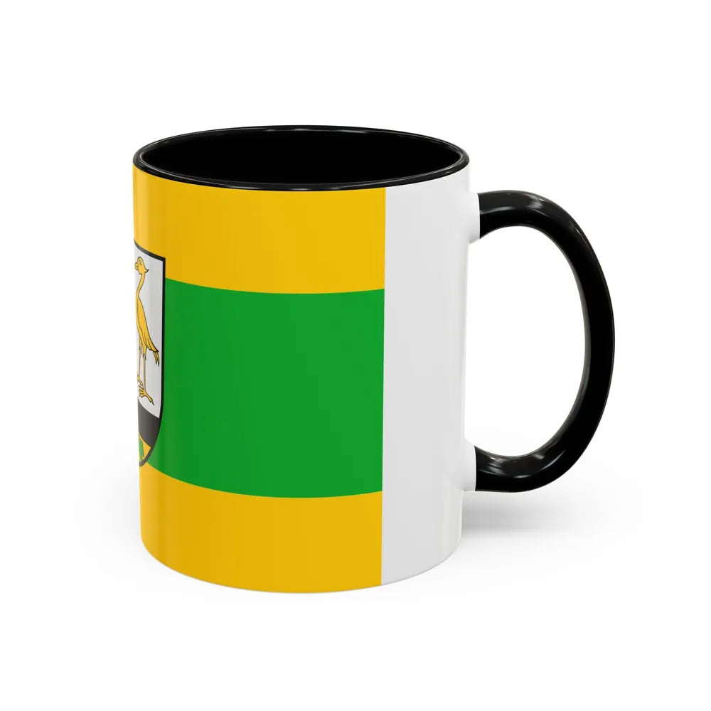 Flag of Greiz Germany - Accent Coffee Mug-Go Mug Yourself