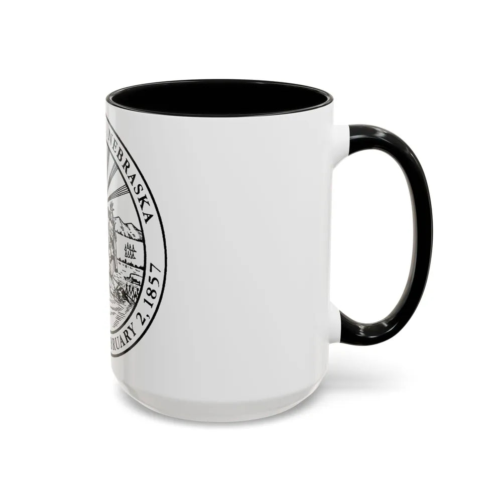 Seal of Omaha Nebraska - Accent Coffee Mug-Go Mug Yourself